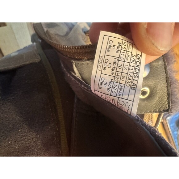 Rare Deckers X Lab camouflage KO-Z Boots Worn Twice US 10.5 Side Zip Boots EU 44 - Picture 5 of 6